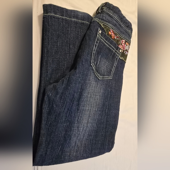 Floral Embroidery Jean's Women's Size 29 - Picture 3 of 5
